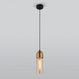 Подвесной светильник Eurosvet Airon 50180/1 янтарный