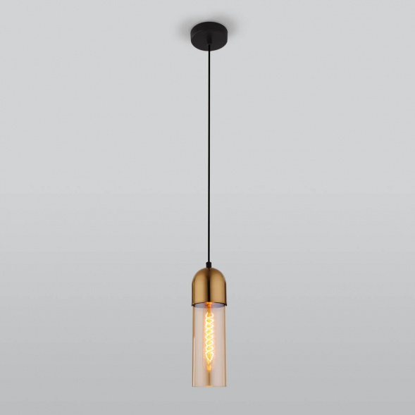 Подвесной светильник Eurosvet Airon 50180/1 янтарный