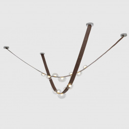 Подвесной светильник Crystal Lux BOSQUE SP7 L3000 BROWN/TRANSPARENT