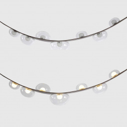 Подвесной светильник Crystal Lux BOSQUE SP7 L3000 BROWN/TRANSPARENT