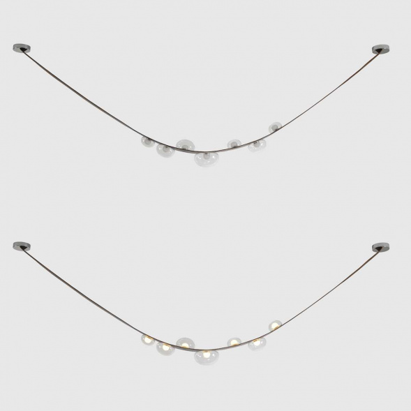 Подвесной светильник Crystal Lux BOSQUE SP7 L3000 BROWN/TRANSPARENT