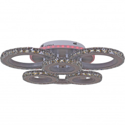 Потолочная светодиодная люстра Reluce 03900-0.3-3+3B WH+CR (RGB)