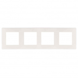 Рамка 4-постовая ЭРА 12 сатин белый 12-5104-01 Б0052529