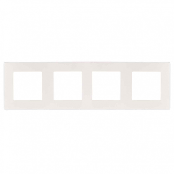Рамка 4-постовая ЭРА 12 сатин белый 12-5104-01 Б0052529