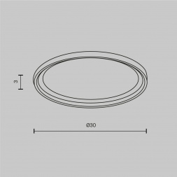 Фиксирующее кольцо для встраиваемого светильника Maytoni Downlight DLA110-B