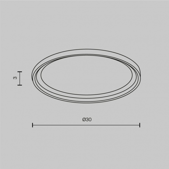 Фиксирующее кольцо для встраиваемого светильника Maytoni Downlight DLA110-B