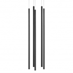 L5T747447 Люстра TUBO LED 25W 1600LM 25G ЧЕРНЫЙ 4000K