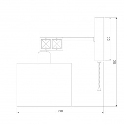Бра Eurosvet Salina 60104/1 хром