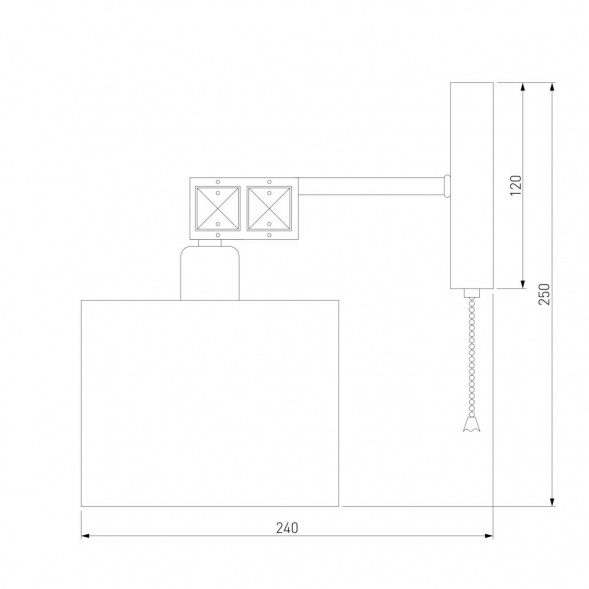Бра Eurosvet Salina 60104/1 хром