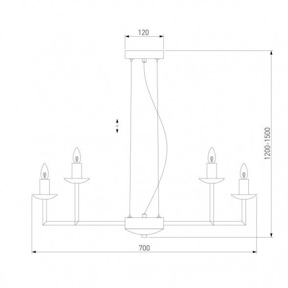 Подвесная люстра Eurosvet Cariso 60150/10 хром