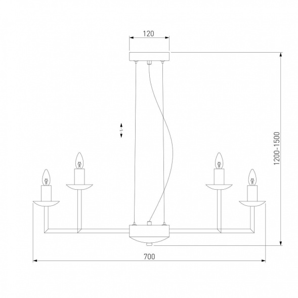 Подвесная люстра Eurosvet Cariso 60150/10 хром