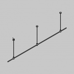 Основание на тросовых подвесах Hang для трековых светильников Maytoni Technical Flarity TFC-Flar-H03-BS