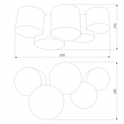 Потолочный светильник TK Lighting 4185 Mona Colour