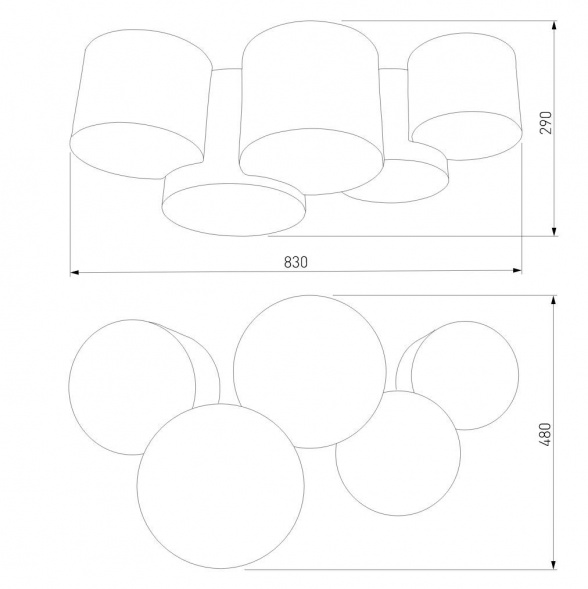 Потолочный светильник TK Lighting 4185 Mona Colour