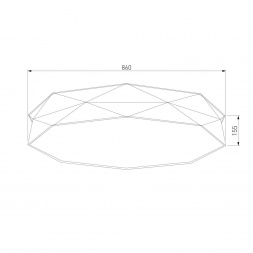 Потолочный светильник TK Lighting 4223 Kantoor Graphite