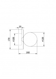 Бра Freya Sepia FR5391WL-01BS