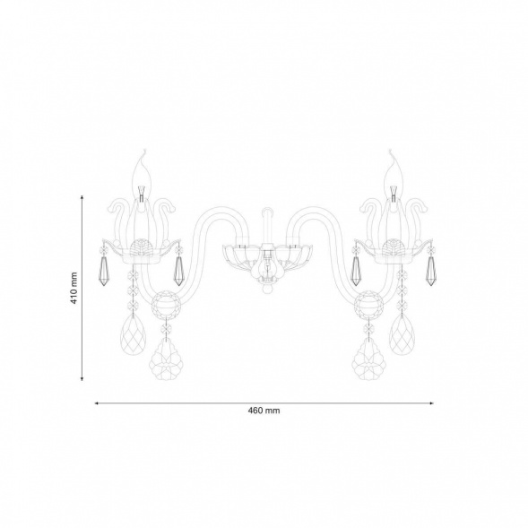 Бра Lucia Tucci Ashanti W1250.2 Clear