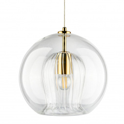 Подвесной светильник Crystal Lux Luisa SP1 Brass/Transparent