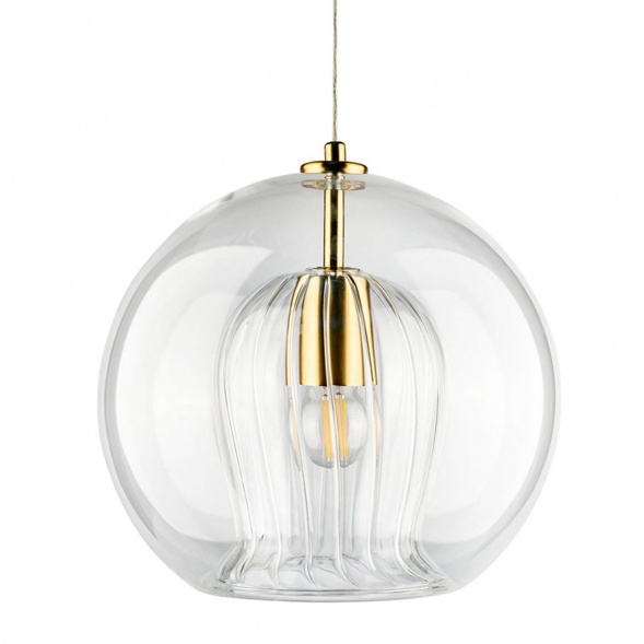 Подвесной светильник Crystal Lux Luisa SP1 Brass/Transparent