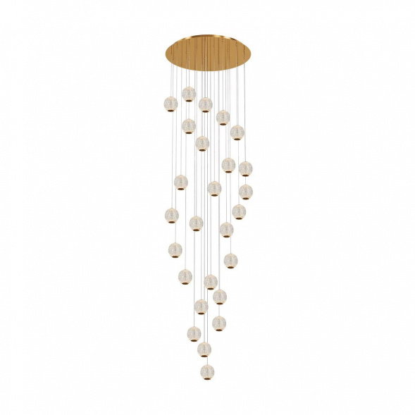 Подвесная светодиодная люстра Maytoni Sapphire MOD293PL-L140BS3K