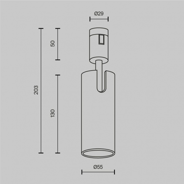 Трековый светильник  Maytoni Technical Focus Led TR144-1-12W3K-W-B