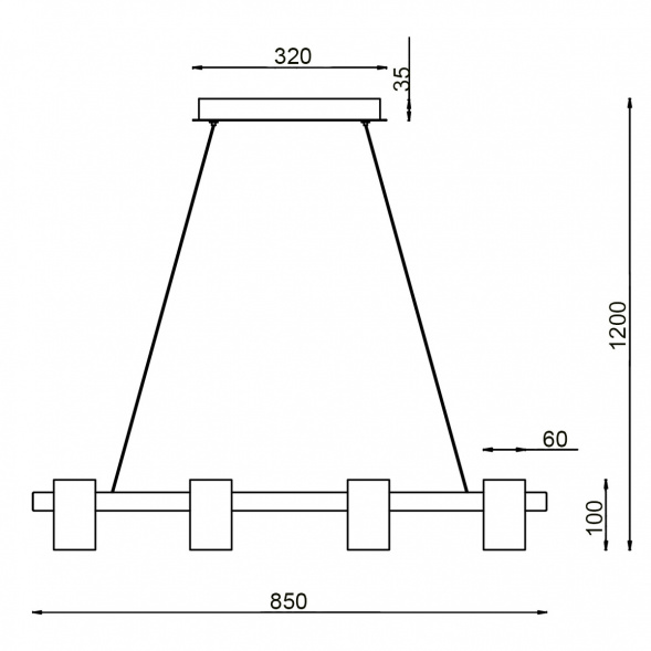Подвесной светильник Vele Luce Zoom VL10113P08