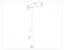 Трековый светодиодный светильник Ambrella Light Track System Magnetic 220V GL1432