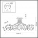 Потолочная люстра Lumion Moderni Breana 4557/7C