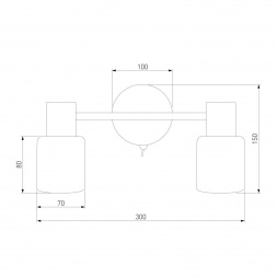 Спот Eurosvet Corso 20089/2 хром