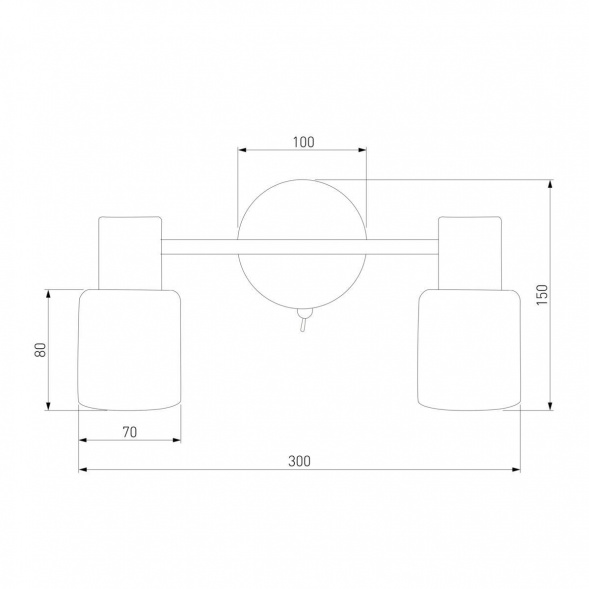 Спот Eurosvet Corso 20089/2 хром
