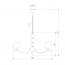 Подвесная люстра Eurosvet Sortino 60097/8 хром