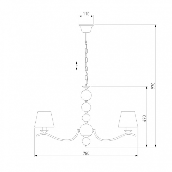 Подвесная люстра Eurosvet Sortino 60097/8 хром