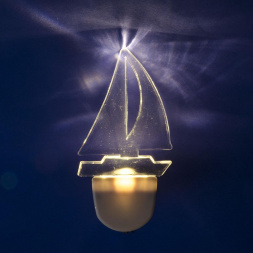 Светильник-ночник Uniel DTL-315 Кораблик/White UL-00007051