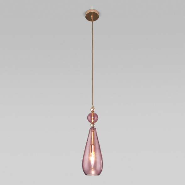 Подвесной светильник Eurosvet Ilario 50202/1 пурпурный