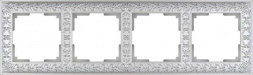 Рамка Werkel Antik на 4 поста жемчужный WL07-Frame-04 4690389063527