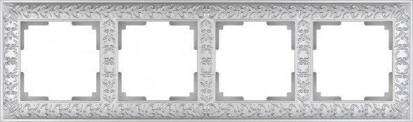 Рамка Werkel Antik на 4 поста жемчужный WL07-Frame-04 4690389063527