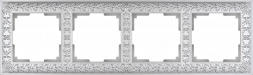 Рамка Werkel Antik на 4 поста жемчужный WL07-Frame-04 4690389063527