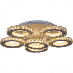 Потолочная светодиодная люстра Reluce 03900-0.3-5+1A WH+CR (RGB)