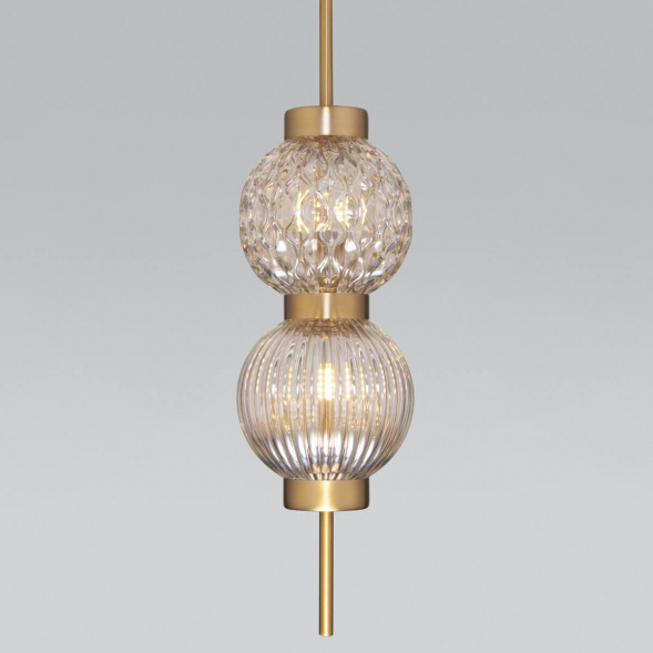 Подвесной светильник Eurosvet Plaza 50186/2 латунь