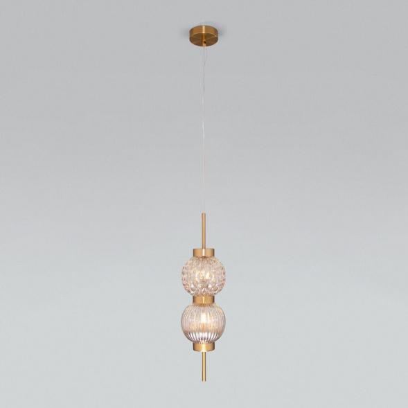 Подвесной светильник Eurosvet Plaza 50186/2 латунь