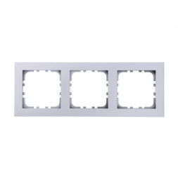 Рамка LK Studio 3-постовая (серебристый металлик) LK80 844303-1