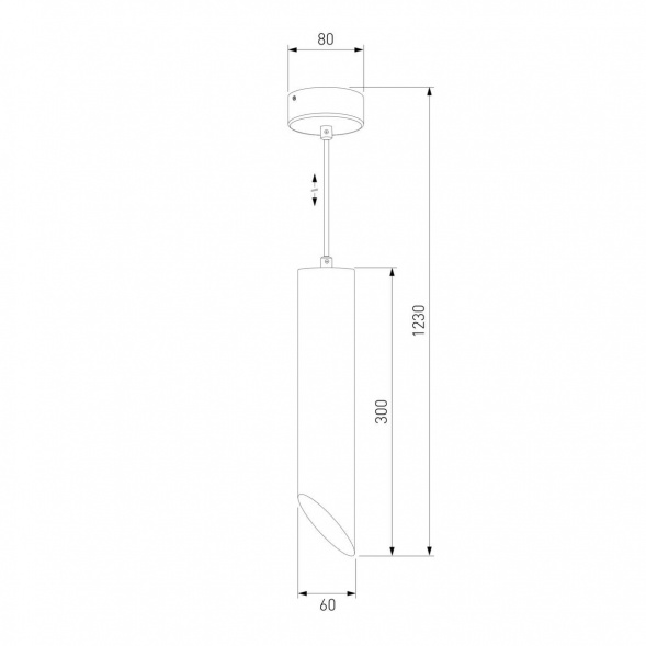 Подвесной светильник Eurosvet 7011 MR16 WH/GD белый/золото