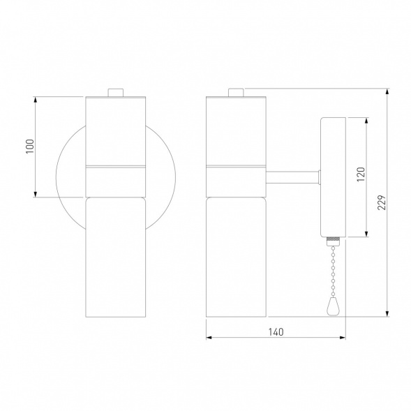 Бра Eurosvet Tesoro 70125/1 черный