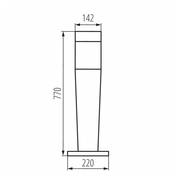 Уличный светильник Kanlux INVO OP 77-L-GR 29172