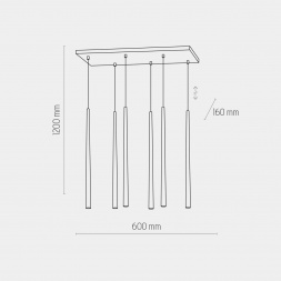 Подвесная люстра TK Lighting 6420 Piano Gold
