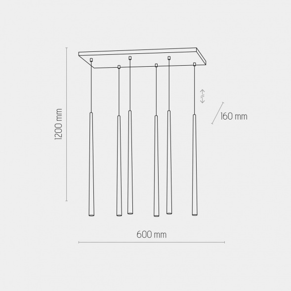 Подвесная люстра TK Lighting 6420 Piano Gold