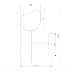 Бра Eurosvet Arrista 60130/1 латунь