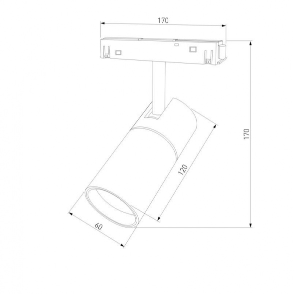 Трековый светодиодный светильник Elektrostandard Slim Magnetic 85012/01 a057200