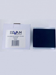 Уличный настенный светодиодный светильник Elvan GW-6080S-6W-WW-BK