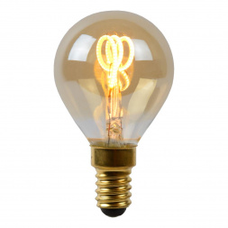 Лампа светодиодная диммируемая Lucide E27 3W 2200K янтарная 49046/03/62